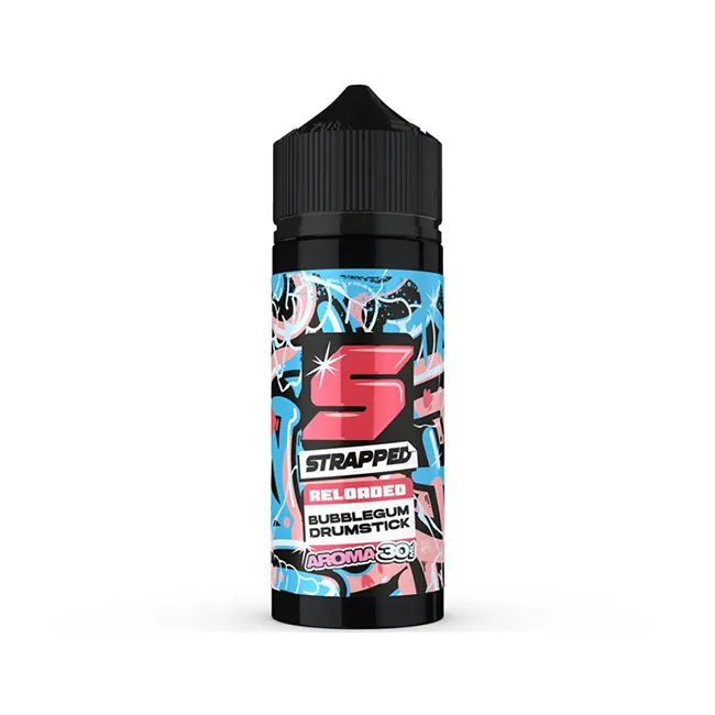 strapped_reloaded_bubblegum_drumstick_30ml_120ml Strapped Reloaded Bubblegum Drumstick